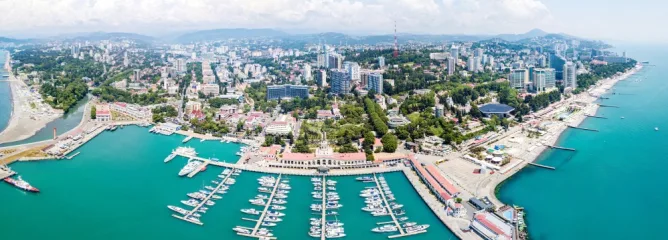 Панорама порта Сочи