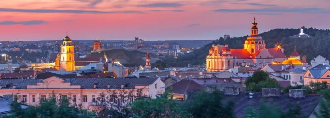 Панорама города Литвы