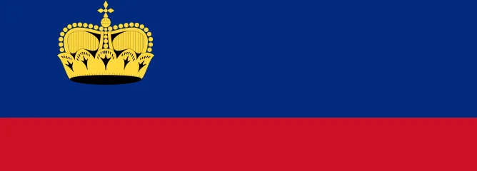 Флаг Лихтенштейна