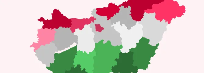 Карта границ Венгрии
