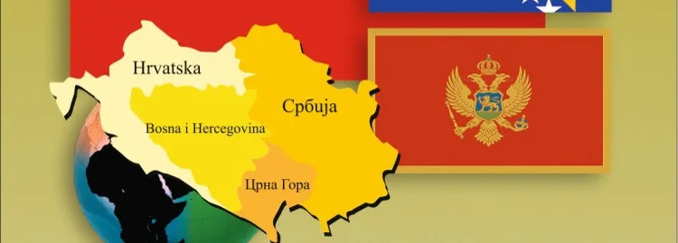 Изображение карты где используется сербский язык