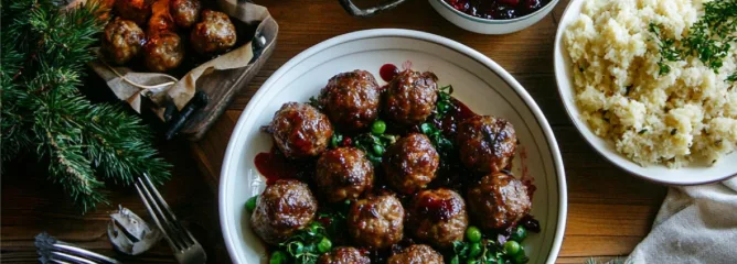 Фрикадельки под соусом с зеленью