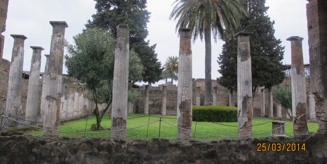 The Archaeological park of Pompeii. Italy