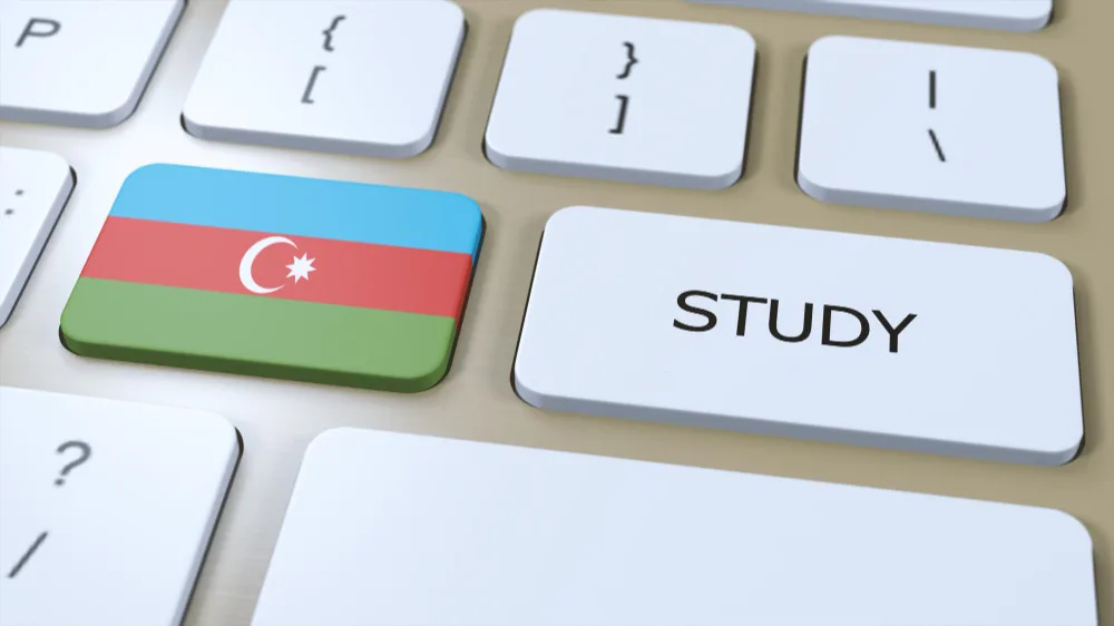Кнопка на клавиатуре в виде флага Азербайджана