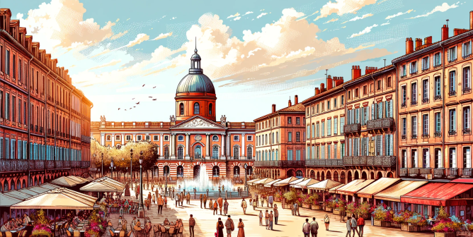 Choosing where to move to in France. The city of Toulouse.